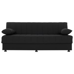 Three-seater sofa Andri with black fabric Hm3239,01