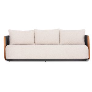 Three-seater sofa Augustus Sm6458.01 gray aluminum - rope - olefin 223x85x83cm