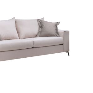 Verona three-seater sofa in cream color 225x93x100cm