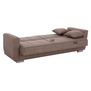 Three-seater sofa beige ημ3240,02