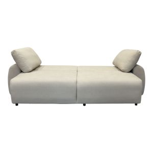 Hungie three-seater sofa bed with beige fabric 250x92x89cm