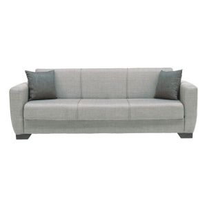 Триместен разтегателен диван New Dolce Mocha с кафяви възглавници 222x85x85см