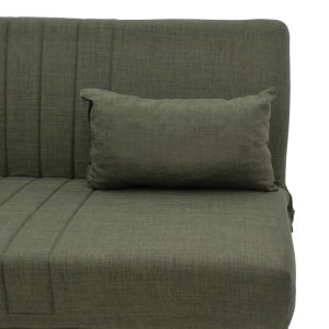 Three-seater sofa bed Romina with chest of drawers Romina green textile 190x85x90cm