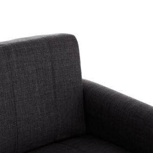 Триместен разтегателен диван с място за съхранение Nikko Hm3292.01 сив плат 209x76x83всм.