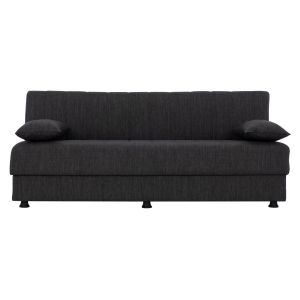 Three-seater sofa bed with storage in gray Hm3239.03