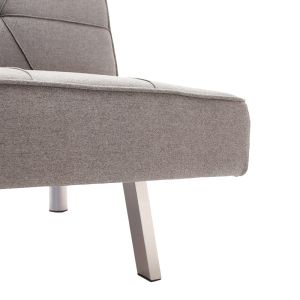Three-seater sofa bed Travis with gray textile fabric 175x83x74cm