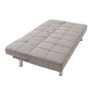 Three-seater sofa bed Travis with gray textile fabric 175x83x74cm