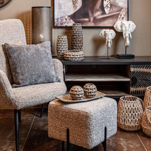 Фенер Boho Fl017, естествен цвят, 24x28 см