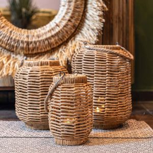 Фенер Umeko естествен цвят 16x25см