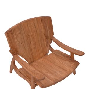 Armchair Brazin natural teak 72x71x77cm