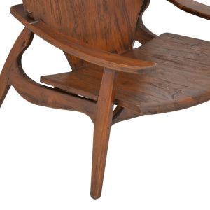 Armchair Brazin dark brown teak 72x71x77cm