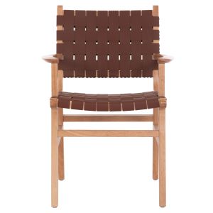 Фотьойл Felipe Hm9328.11 Toon Wood Pu Leather Brown 61x59x86hcm.