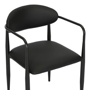 Фотьойл Kalone Pu в черен цвят 56x55x78см