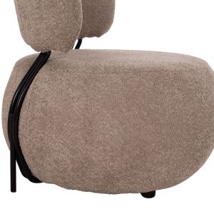 Фотьойл Karsen Hm9598.08 тъмно бежов букле плат 79x82x74всм.