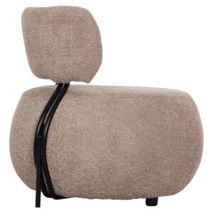 Фотьойл Karsen Hm9598.08 тъмно бежов букле плат 79x82x74всм.