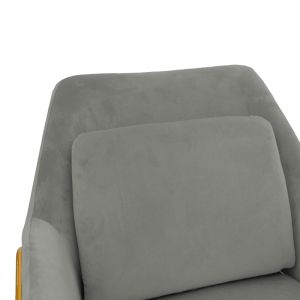 Mira Indelible armchair gray-gold 65x69x86cm