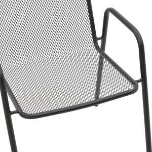 Armchair Pomedon tripod black metal 56x64x87cm