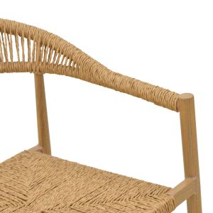 RAYANA STACKABLE ARMCHAIR, ALUMINUM - POLISHED IN NATURAL COLOR 56X61.5X77.5CM
