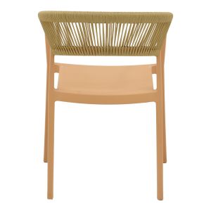 Фотьойл Sillia стифиращ се Pp Cappuccino абажур с бежов ратан 55x52x74.5cm