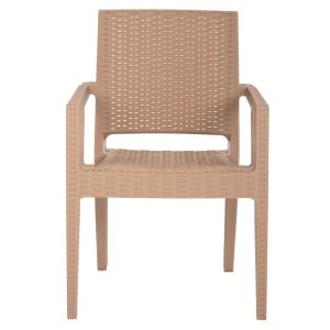 Cappuccino armchair polypropylene with heavy duty 58x55x88hcm, 03, Hm5134