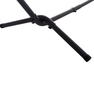 Хамак Crave Hm6304.03 антрацит метална рамка - син плат с бели раии 265x93x105всм.