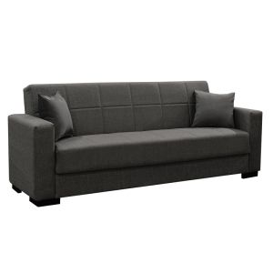 Living room set 2 pcs Vox fabric in anthracite shade