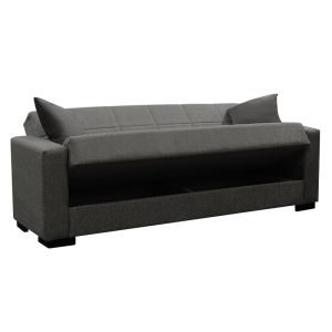 Living room set 2 pcs Vox fabric in anthracite shade