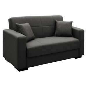 Living room set 2 pcs Vox fabric in anthracite shade
