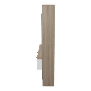 Холна гарнитура Ferefia в цвят сонома и бяло с тъмносив цвят 240x45.5x189.5см