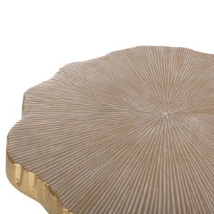Coffee table Angul Hm4264 metal color white/gold 48x40x35hcm