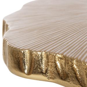 Coffee table Angul Hm4264 metal color white/gold 48x40x35hcm