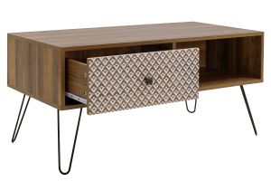 Boho-b coffee table with drawer