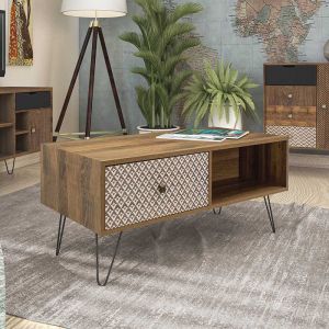 Boho-b coffee table with drawer
