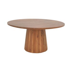 Coffee table Bold Canicule Ii solid acacia wood in walnut color 80x40 cm