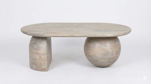 Coffee table Bold Kane brown-toned solid mango wood 110x66x45cm
