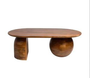 Coffee table Bold Kane brown-toned solid mango wood 110x66x45cm