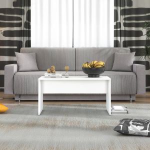 Coffee table Bolton white 90x50x45cm
