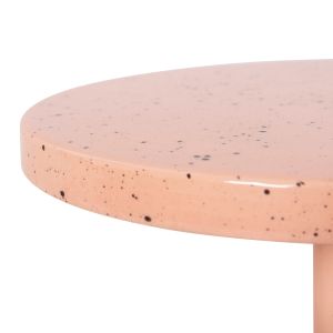 Coffee table Bombay Hm4251,08 metal salmon color D25,5x51hcm