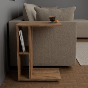 Coffee table Boner made of melamine, oak color 45x29.5x61cm