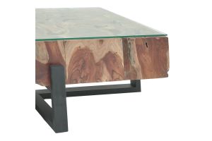 Coffee table Borth Naturally Inart natural teak solid wood 125x77x40cm