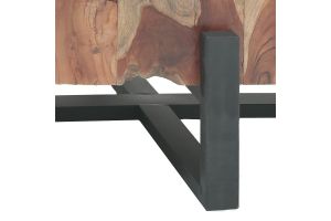 Coffee table Borth Naturally Inart natural teak solid wood 125x77x40cm