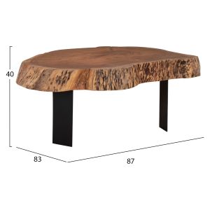 Coffee table Briggs Naturally acacia solid wood Hm8776,11 106,5x70x40