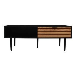 Coffee table Brooklyn black-natural 110x60x40cm