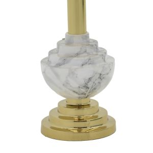 Coffee table Cogent Inart metal color gray marble/gold D41x44cm