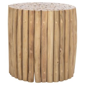 Coffee table Cooter Hm9865 made of teak branches in natural color D39x40.5hcm