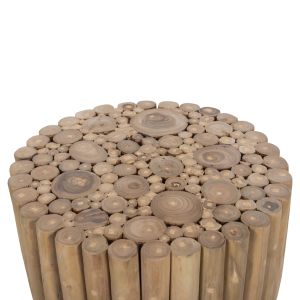 Coffee table Cooter Hm9865 made of teak branches in natural color D39x40.5hcm