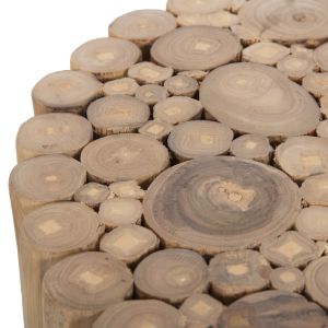 Coffee table Cooter Hm9865 made of teak branches in natural color D39x40.5hcm