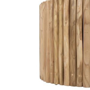 Coffee table Cooter Naturally Hm9864 made of teak branches in natural color D60.5x46hcm