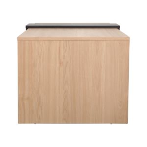 Cozeto coffee table in natural color and marble look 100x53x41.5 cm