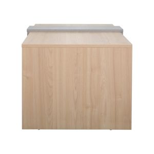 Cozeto coffee table in natural cement-gray color 100x53x41.5 cm